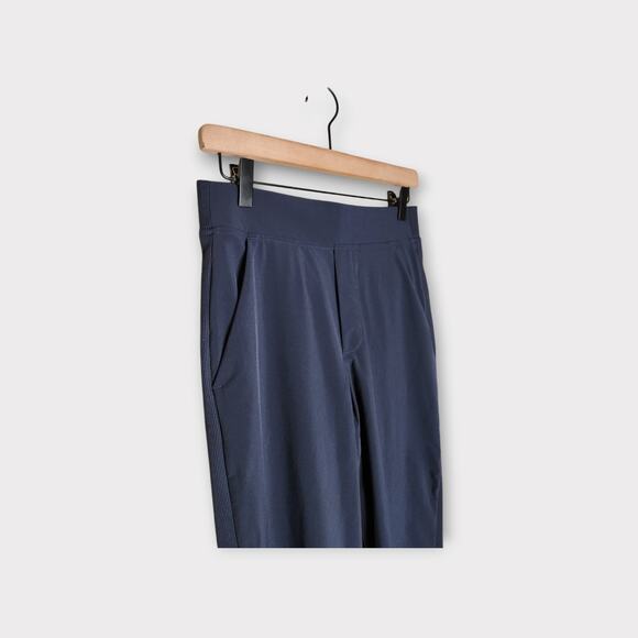 Athleta Womens Brooklyn Ankle Pants Size 2 XS Navy Blue Mid Rise Straight Leg - Picture 4 of 6